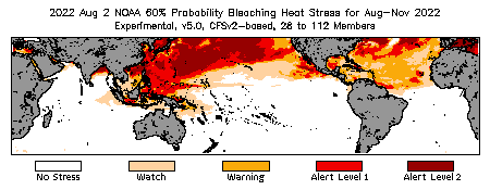 Bleaching Outlook - 60% probability