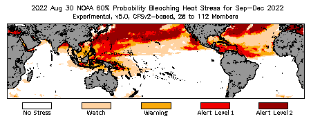 Bleaching Outlook - 60% probability