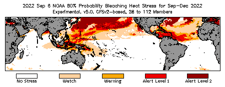 Bleaching Outlook - 60% probability