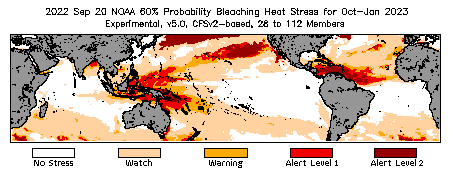 Bleaching Outlook - 60% probability