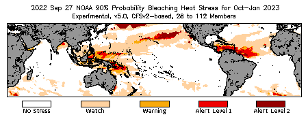 Bleaching Outlook - 90% probability