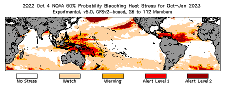 Bleaching Outlook - 60% probability