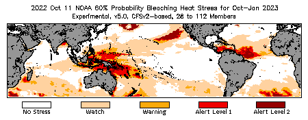 Bleaching Outlook - 60% probability