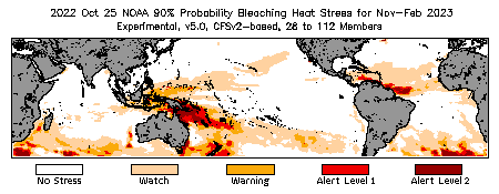 Bleaching Outlook - 90% probability