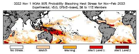 Bleaching Outlook - 90% probability