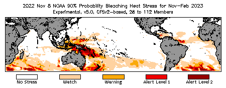 Bleaching Outlook - 90% probability