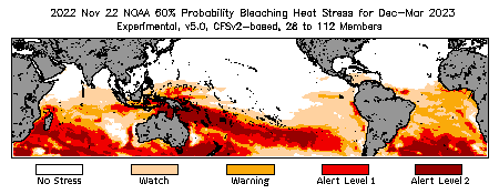 Bleaching Outlook - 60% probability