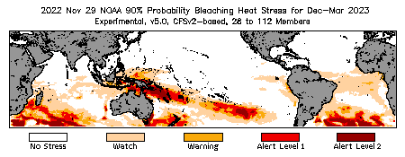 Bleaching Outlook - 90% probability