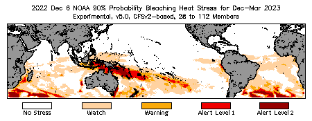 Bleaching Outlook - 90% probability