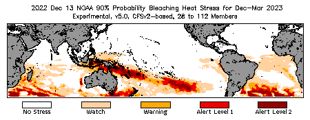 Bleaching Outlook - 90% probability