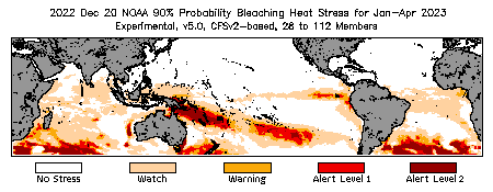 Bleaching Outlook - 90% probability