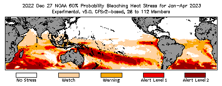 Bleaching Outlook - 60% probability