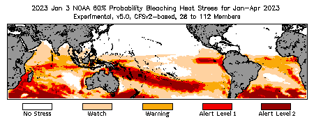 Bleaching Outlook - 60% probability