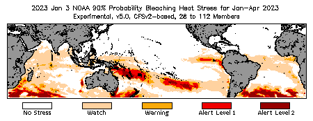 Bleaching Outlook - 90% probability