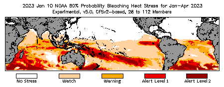 Bleaching Outlook - 60% probability