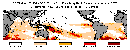 Bleaching Outlook - 90% probability