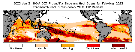 Bleaching Outlook - 60% probability