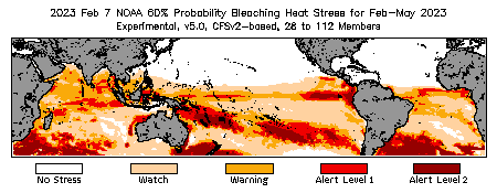 Bleaching Outlook - 60% probability