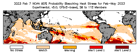 Bleaching Outlook - 90% probability