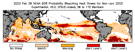 Bleaching Outlook - 90% probability