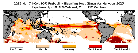 Bleaching Outlook - 90% probability