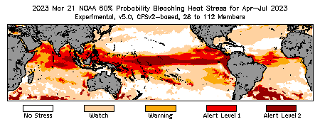 Bleaching Outlook - 60% probability