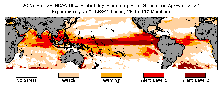 Bleaching Outlook - 60% probability