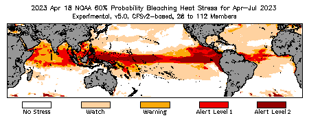 Bleaching Outlook - 60% probability