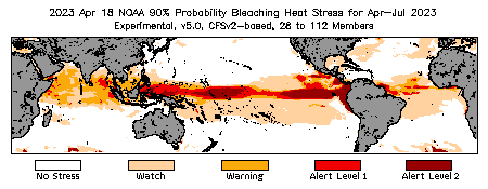 Bleaching Outlook - 90% probability