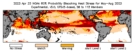 Bleaching Outlook - 60% probability