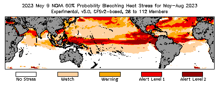 Bleaching Outlook - 60% probability