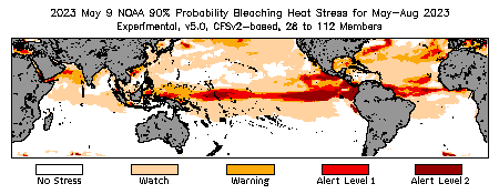 Bleaching Outlook - 90% probability