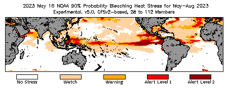 Bleaching Outlook - 90% probability