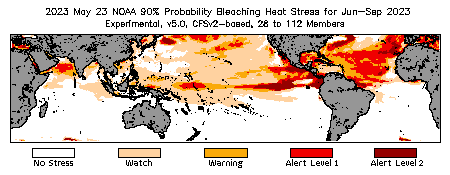 Bleaching Outlook - 90% probability