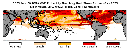 Bleaching Outlook - 60% probability