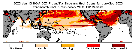 Bleaching Outlook - 60% probability