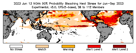 Bleaching Outlook - 90% probability