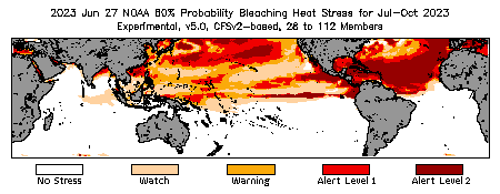 Bleaching Outlook - 60% probability