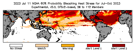 Bleaching Outlook - 60% probability