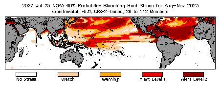 Bleaching Outlook - 60% probability