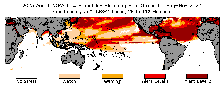 Bleaching Outlook - 60% probability