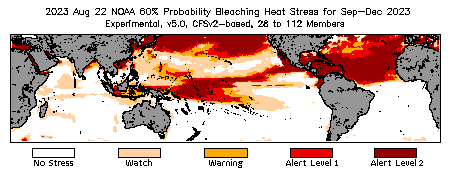 Bleaching Outlook - 60% probability