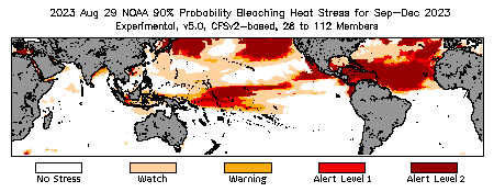 Bleaching Outlook - 90% probability