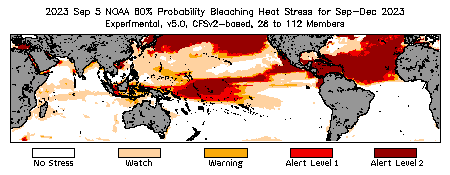 Bleaching Outlook - 60% probability