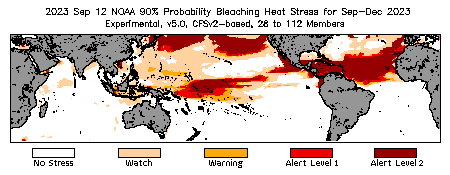 Bleaching Outlook - 90% probability