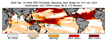 Bleaching Outlook - 60% probability