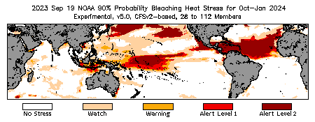 Bleaching Outlook - 90% probability