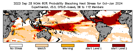 Bleaching Outlook - 60% probability