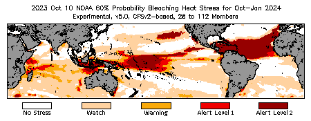 Bleaching Outlook - 60% probability