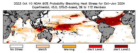 Bleaching Outlook - 90% probability